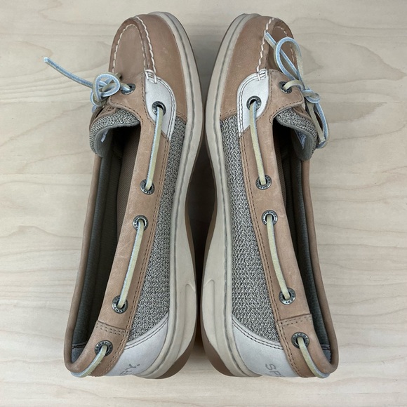 Sperry Top-Sider Women’s Size 8.0 Angelfish Brown Leather Slip On Boat Shoes - Picture 6 of 10